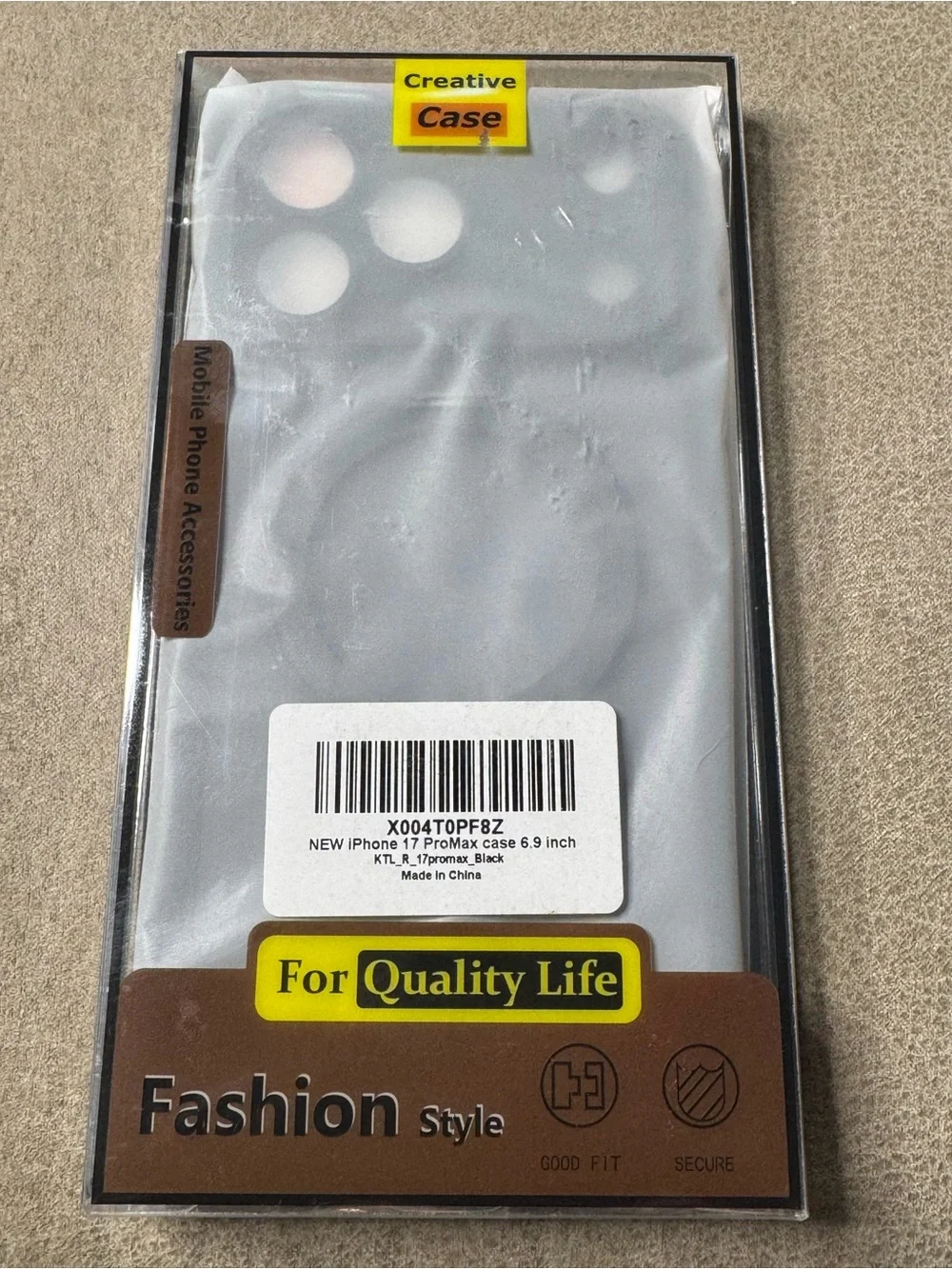 NIB iPhone 17 Pro Max Case Matte Black